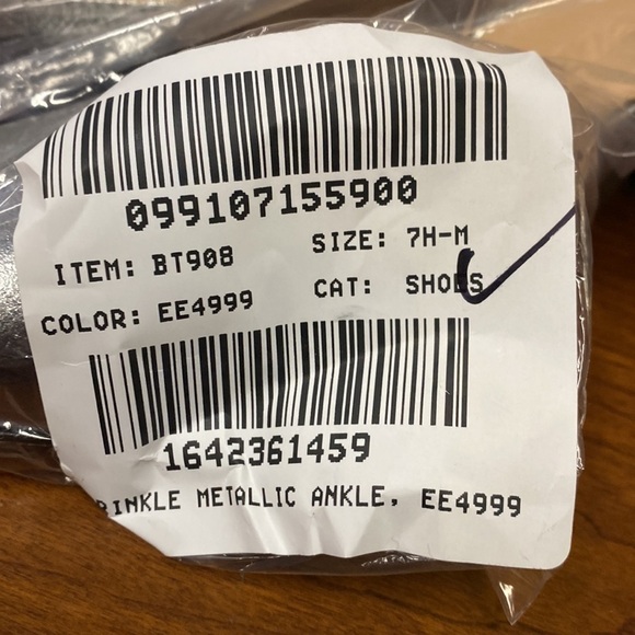 J Crew Maisie ankle-strap heels in crinkle metallic BT908 - Picture 6 of 6